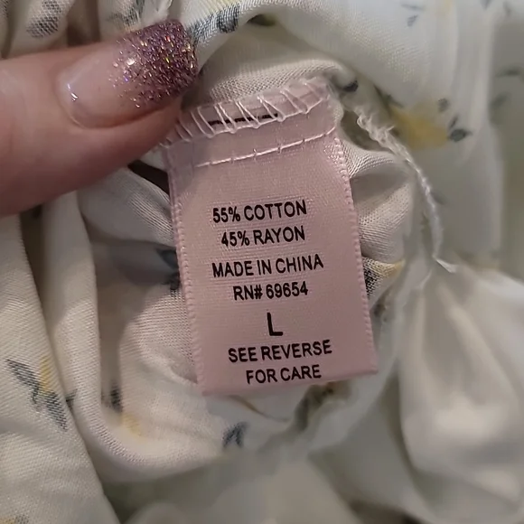 Dizzy Lizzy Floral Lined Shorts - Size L - Picture 6 of 8